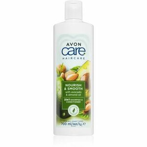 Avon Care Nourish & Smooth šampon a kondicionér 2 v 1 s vyživujícím účinkem 700 ml obraz