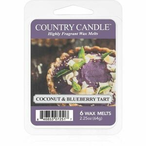 Country Candle Coconut & Blueberry Tart vosk do aromalampy 64 g obraz