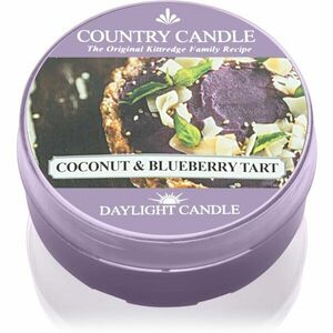 Country Candle Coconut & Blueberry Tart čajová svíčka 42 g obraz