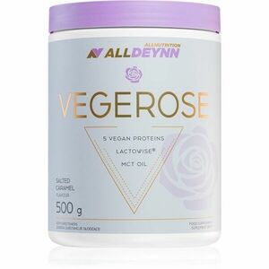 Allnutrition Alldeynn Vegerose veganský protein s probiotiky příchuť Salted Caramel 500 g obraz