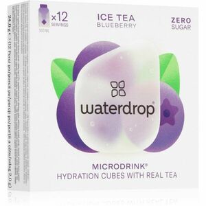Waterdrop Microdrink Ice Tea nápoj s vitamínem C a B3 příchuť Blueberry 12 ks obraz