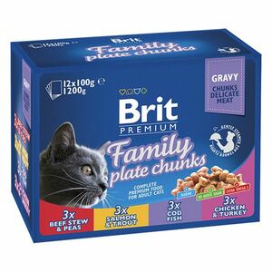 BRIT Premium Family Plate kapsička pro kočky 12 x 100 g obraz