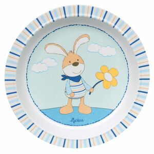 SIGIKID Melamin baby talířek se silikonem Semmel Bunny 21, 5 cm obraz