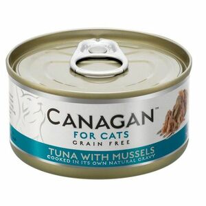 CANAGAN Tuna with mussels konzerva pro kočky 75 g obraz