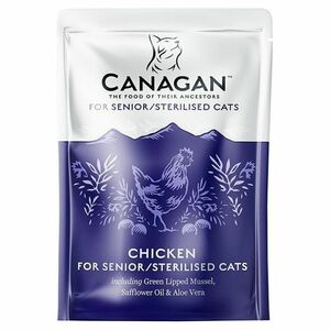 CANAGAN Chicken for senior/sterilised cats kapsička pro kočky 85 g obraz