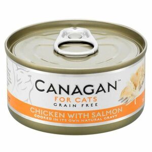 CANAGAN Chicken with salmon konzerva pro kočky 75 g obraz