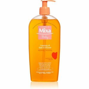 MIXA Baby pěnivý olej do sprchy i do koupele 400 ml obraz