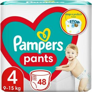 Pampers Pants Size 4 jednorázové plenkové kalhotky 9-15 kg 48 ks obraz