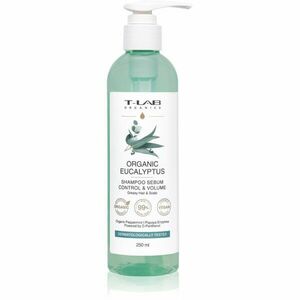 T-LAB Organics Eucalyptus Sebum Control & Volume Shampoo šampon pro mastnou vlasovou pokožku se zklidňujícím účinkem ml obraz
