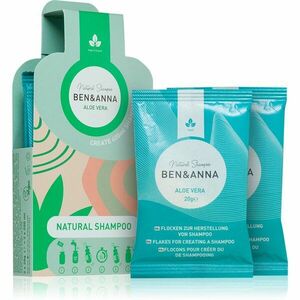 BEN&ANNA Natural Shampoo Aloe Vera šamponové vločky proti lupům 2x20 g obraz