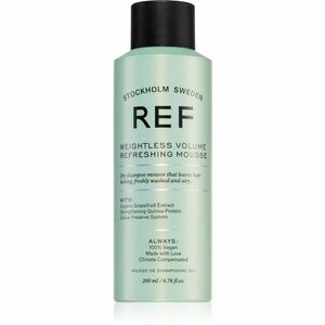 REF Weightless Volume Refreshing Mousse pěnový suchý šampon pro objem 200 ml obraz