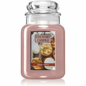 Country Candle Sweet Peach vonná svíčka 680 g obraz