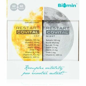 Biomin Restart Covital Day + Night tobolky pro podporu imunitního systému 120 tbl obraz