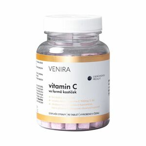 Venira Vitamin C ve formě kostiček borůvka 90 tablet obraz