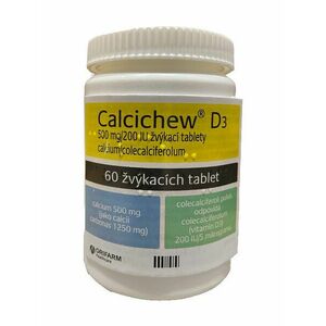 Calcichew D3 500 mg/200 IU 60 žvýkacích tablet obraz