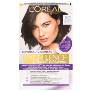Loréal Paris Excellence Cool Creme odstín 5.11 ultra popelavá světlá hnědá barva na vlasy obraz