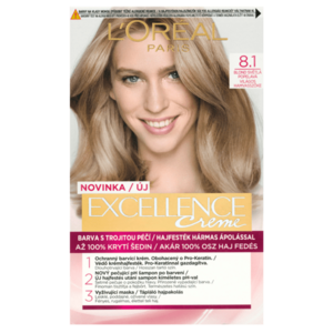 Loréal Paris Excellence Creme odstín 8.1 blond světlá popelavá barva na vlasy obraz