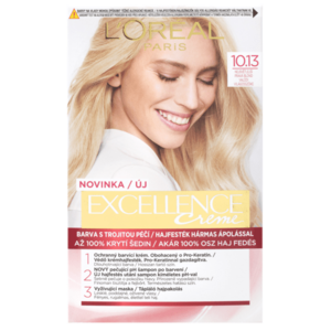 Loréal Paris Excellence Creme odstín 10.13 nejsvětlejší pravá blond barva na vlasy obraz