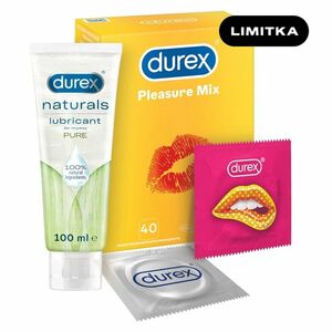 DUREX Pleasure mix 40 kusů + Naturals pure lubrikační gel 100 ZDARMA obraz