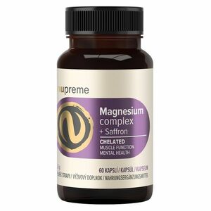 NUPREME Magnesium chelát + šafrán 60 kapslí obraz