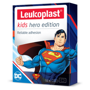 LEUKOPLAST Kids HERO Superman náplast 2 velikosti 12 kusů obraz