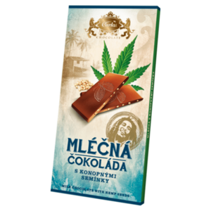 CARLA Mléčná čokoláda s konopným semínkem 80 g obraz