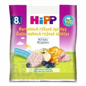 HiPP Sušenky borůvkové rýžové oplatky BIO 30 g obraz