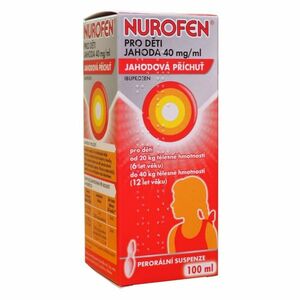 NUROFEN Pro děti jahoda suspenze 40mg/ml 100 ml obraz