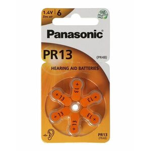 Panasonic PR 13 baterie do naslouchadel 6 ks obraz