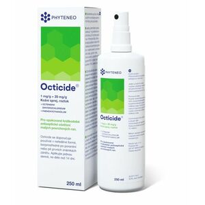 Phyteneo Octicide 1 mg/g + 20 mg/g kožní sprej, roztok 250 ml obraz
