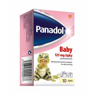 Panadol Baby 125 mg čípky 10 ks obraz