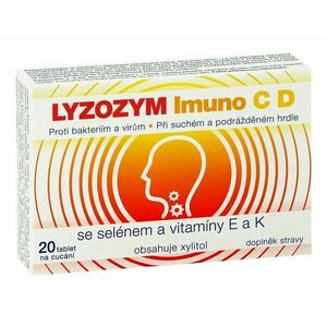 LYZOZYM Imuno C D se selénem a vitamíny E a K 20 cucacích tablet obraz