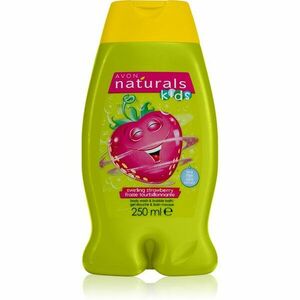 Avon Naturals Kids Swirling Strawberry pěna do koupele a sprchový gel 2 v 1 pro děti 250 ml obraz