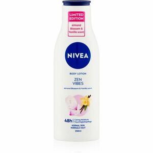Nivea Zen Vibes hydratační tělové mléko Almond Blossom & Vanilla 250 ml obraz