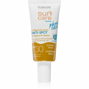 FlosLek Laboratorium Sun Care Derma Photo Care lehký ochranný krém na obličej pro pleť s nedokonalostmi SPF 30 30 ml obraz