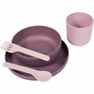 Bo Jungle Tableware Set jídelní sada pro děti Pink/Purple 5 ks obraz