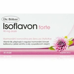 Dr. Böhm Isoflavon Forte 90 mg dražé pro podporu komfortu při menopauze 30 ks obraz