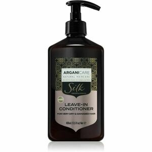 Arganicare Silk Protein Leave-In Conditioner bezoplachový kondicionér pro velmi suché a poškozené vlasy 400 ml obraz