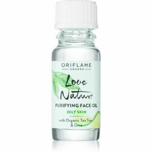 Oriflame Love Nature Organic Tea Tree & Lime čisticí olej pro problematickou pleť, akné 10 ml obraz