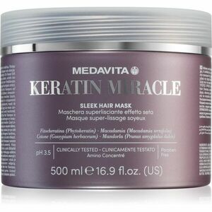 Medavita Keratin Miracle Sleek Hair Mask hydratační vyhlazující maska 500 ml obraz