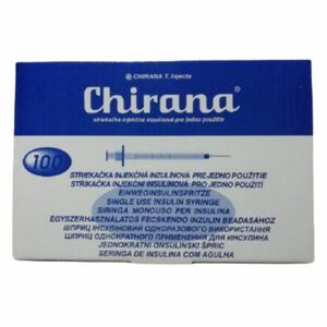 CHIRANA U100 Injekční stříkačka ins. 0, 33x12-13 1 ml 100 kusů obraz