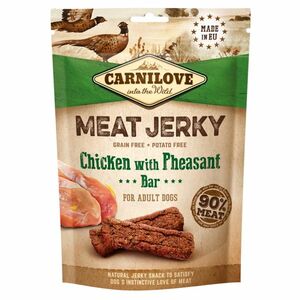 CARNILOVE Meat Jerky Chicken with Pheasant Bar pro psy 100 g obraz