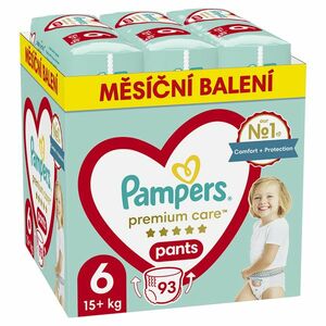 PAMPERS Premium care vel. 6 plenkové kalhotky box 15+ kg 93 ks obraz