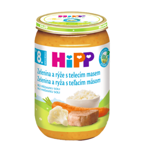 HiPP BIO JUNIOR Zelenina s rýží a telecím masem 220 g obraz