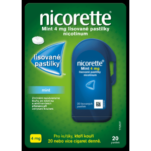Nicorette Mint 4 mg 20 pastilek obraz