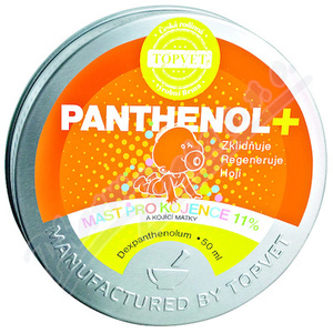Panthenol TOPVET + Mast pro kojence a matky 11% 50 ml obraz