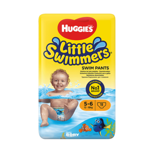 Huggies Plenky do vody Little Swimmers pro batolata s váhou 12–18 kg 11 ks obraz
