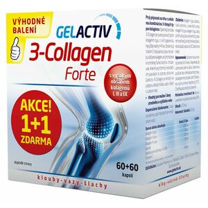GelActiv 3-Collagen Forte 1+1 zdarma 120 kapslí obraz