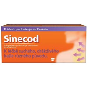Sinecod 50mg, tablety proti suchému kašli 10 tablet obraz