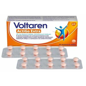 Voltaren Actigo Extra 25 mg tablety proti bolesti 20 tablet obraz